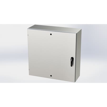 Saginaw Control & Engineering 3 Point Latch with Padlock Handle Electrical Enclosures, 36 in H, 12 in D, 36 in W SCE-36EL3612SSLPPL